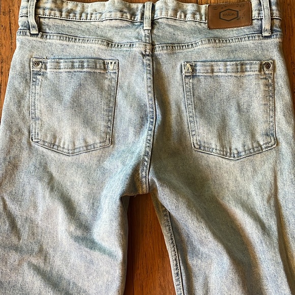 RVCA Daggers Jeans Light Blue - Picture 3 of 4